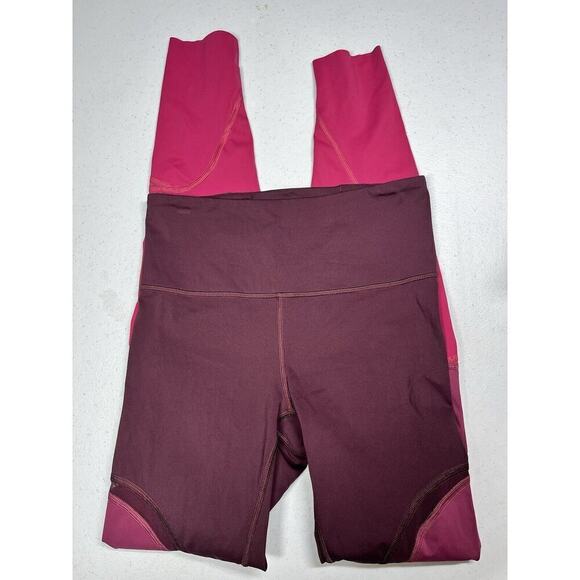 Lululemon Colour Me Ombre Tight 28" Dark Adobe / Blush Berry / Violet Red Sz 4 - Picture 1 of 8